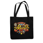 Tennismama Kult auf Jutebeutel, Farbe schwarz
