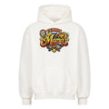Tennismama Kult auf Oversized Hoodie, Farbe weiß