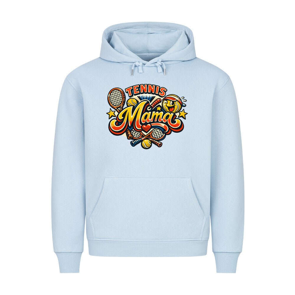 Tennismama Kult auf Hoodie, Farbe babyblau