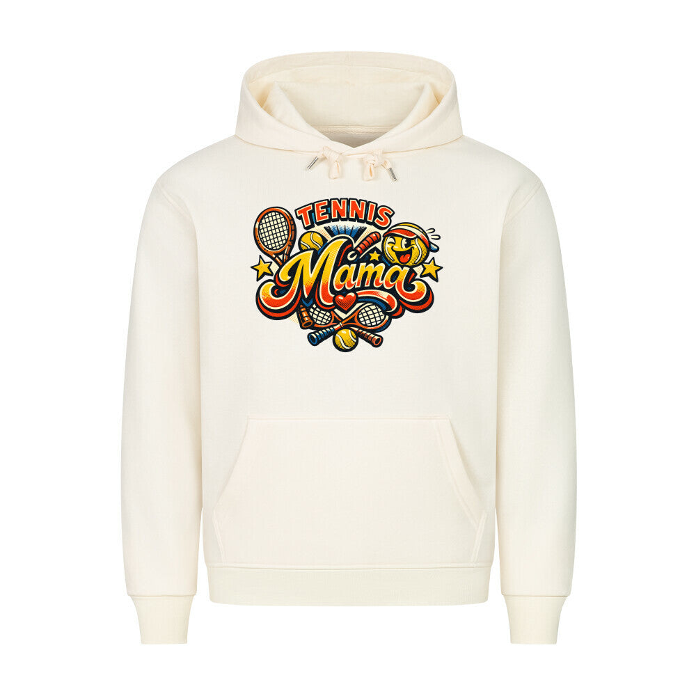 Tennismama Kult auf Hoodie, Farbe beige