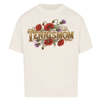 Tennismom Vintage auf Oversized Shirt, Farbe naturweiß