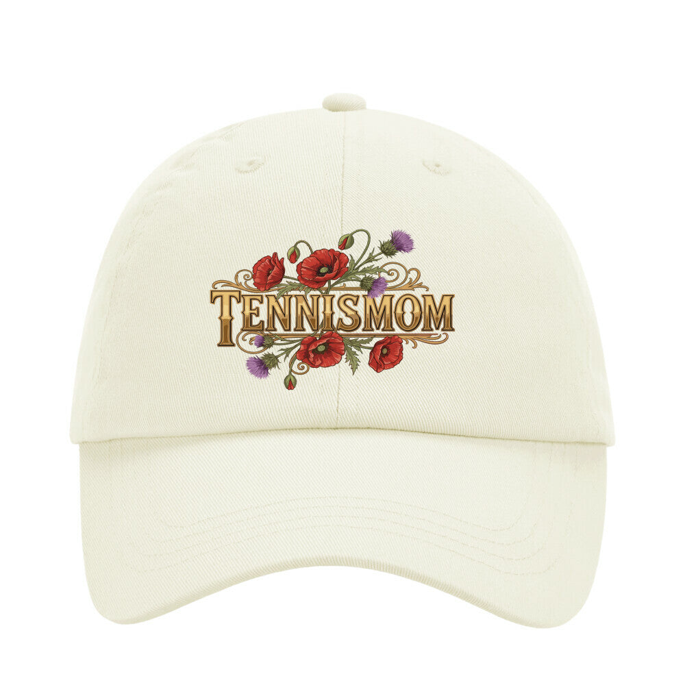 Tennismom Vintage auf Cap, Farbe beige