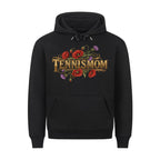 Tennismom Vintage auf Hoodie, Farbe schwarz