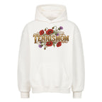 Tennismom Vintage auf Oversized Hoodie, Farbe weiß