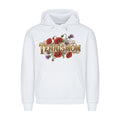 Tennismom Vintage auf Hoodie, Farbe weiß