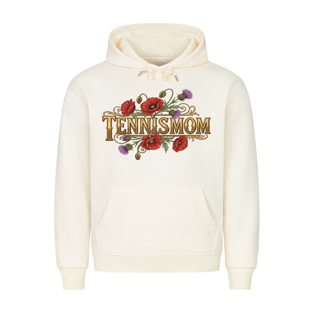Tennismom Vintage auf Hoodie, Farbe beige