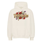 Tennismom Vintage auf Oversized Hoodie, Farbe naturweiß