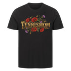 Tennismom Vintage auf T-Shirt, Farbe schwarz