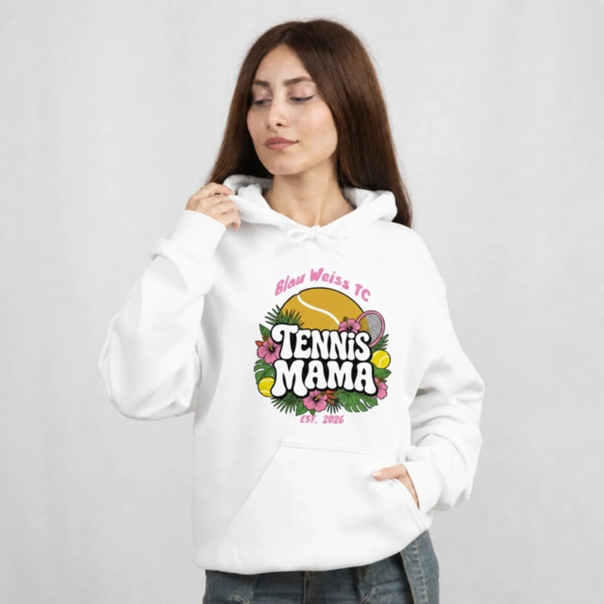 Tennis Mama auf Hoodie