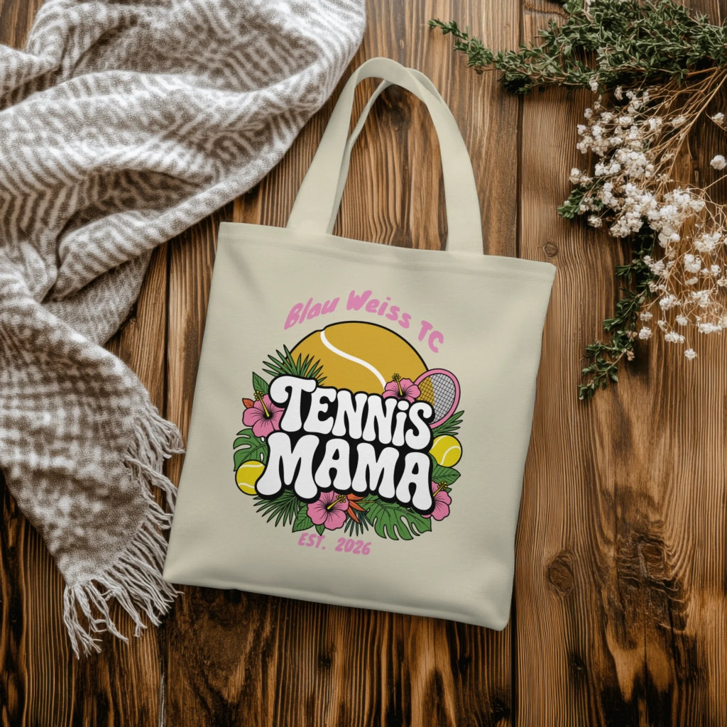 Tennis Mama auf Jutebeutel