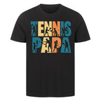Tennispapa Schriftzug auf T-Shirt, Farbe schwarz