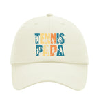 Tennispapa Schriftzug auf Cap, Farbe beige