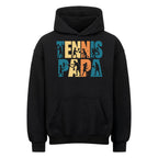 Tennispapa Schriftzug auf Oversized Hoodie, Farbe schwarz