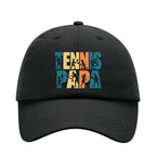 Tennispapa Schriftzug auf Cap, Farbe schwarz