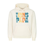 Tennispapa Schriftzug auf Hoodie, Farbe beige
