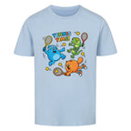Tennis Time auf Kinder-Shirt, Farbe himmelblau