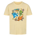 Tennis Time auf Kinder-Shirt, Farbe buttergelb