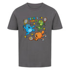 Tennis Time auf Kinder-Shirt, Farbe anthrazit
