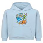 Tennis Time auf Kinder-Hoodie, Farbe babyblau