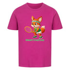 Yuki Ready Position auf Kinder-Shirt, Farbe lila