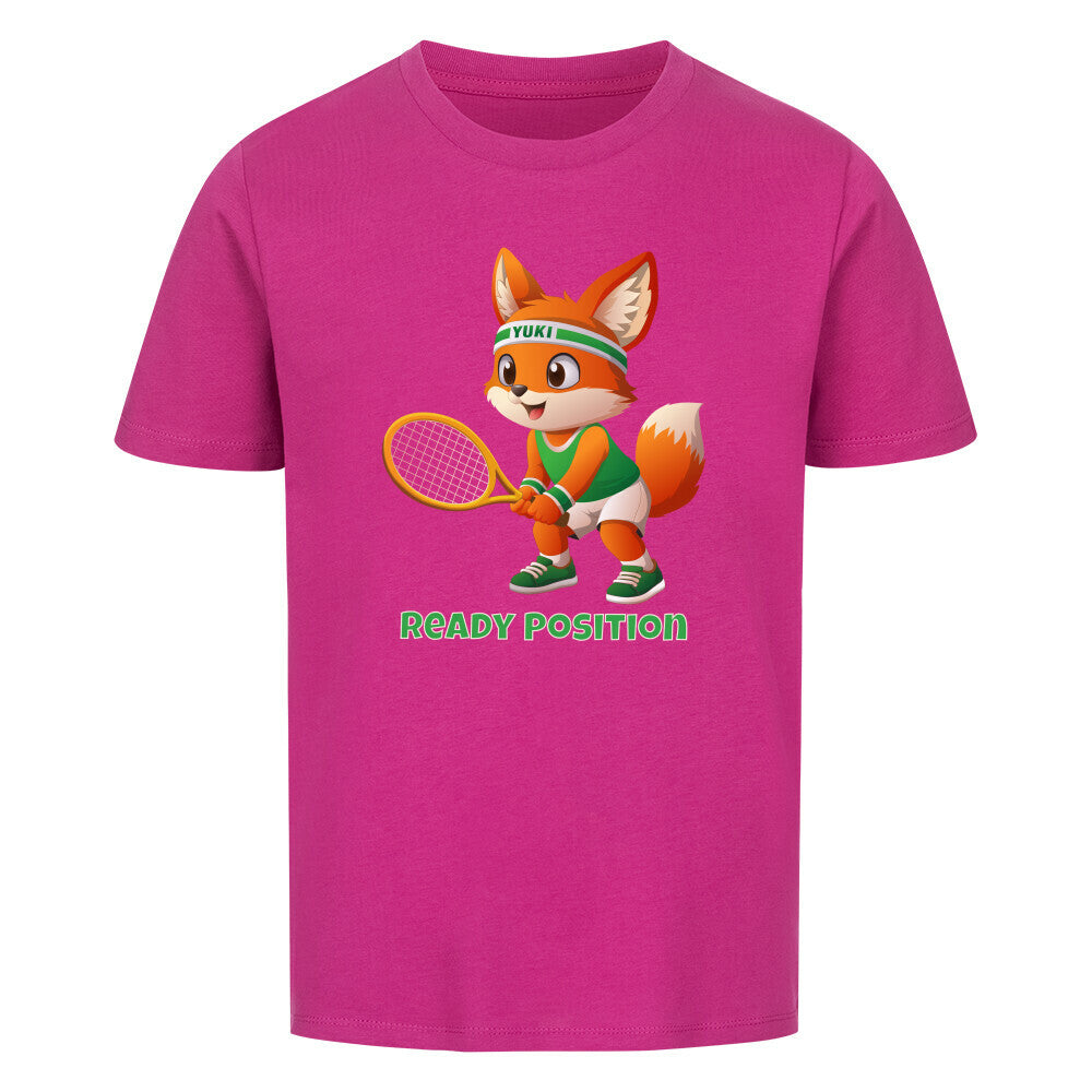 Yuki Ready Position auf Kinder-Shirt, Farbe lila