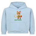 Yuki Ready Position auf Kinder-Hoodie, Farbe babyblau