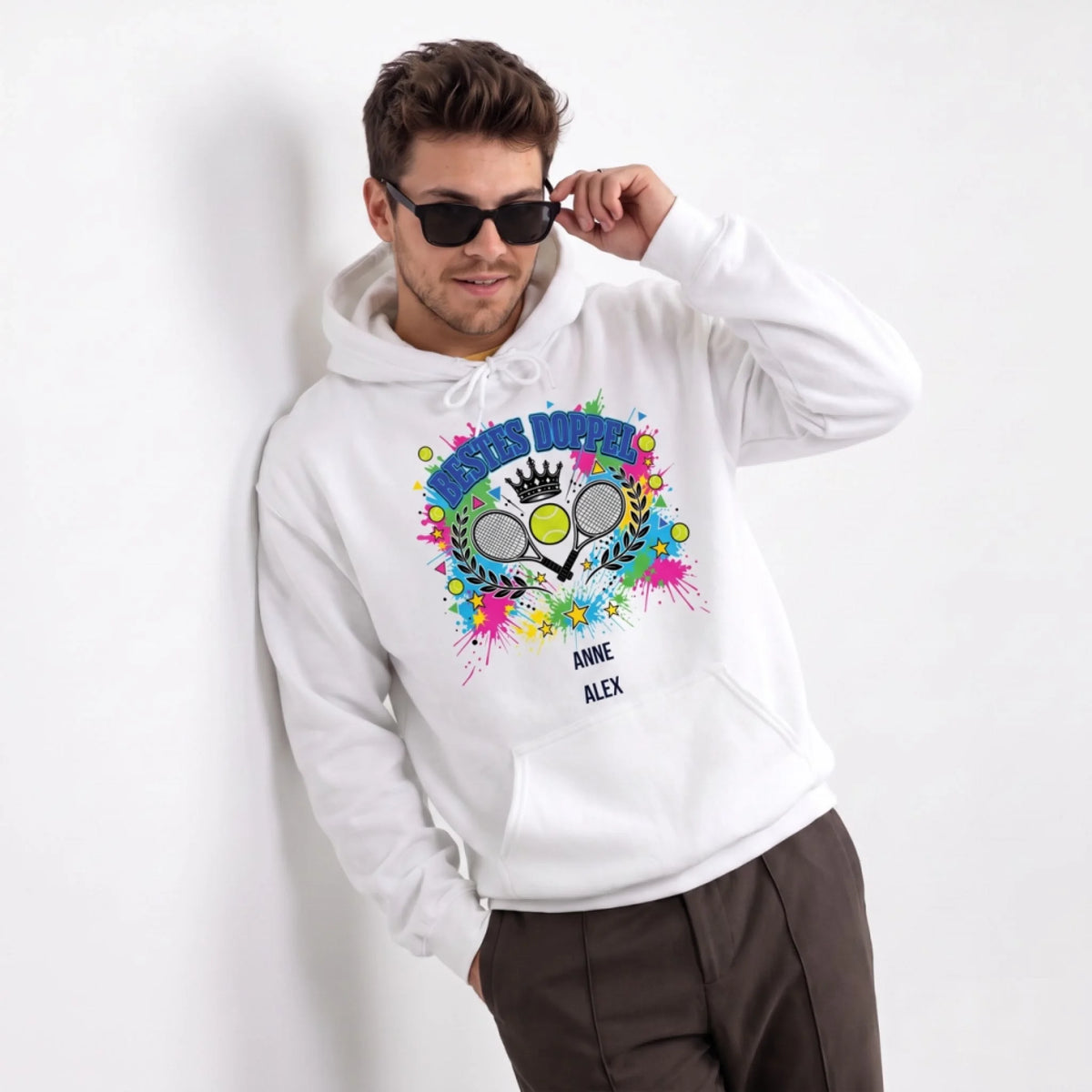 Bestes Doppel auf Hoodie