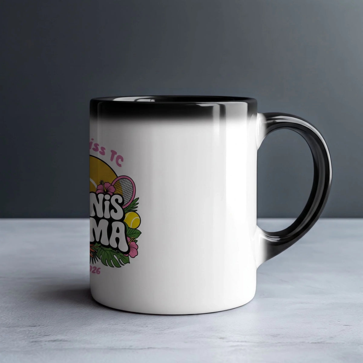 Tennis Mama auf Zaubertasse