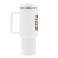 Tennismama Snacks & Support auf Thermobecher, Farbe weiß