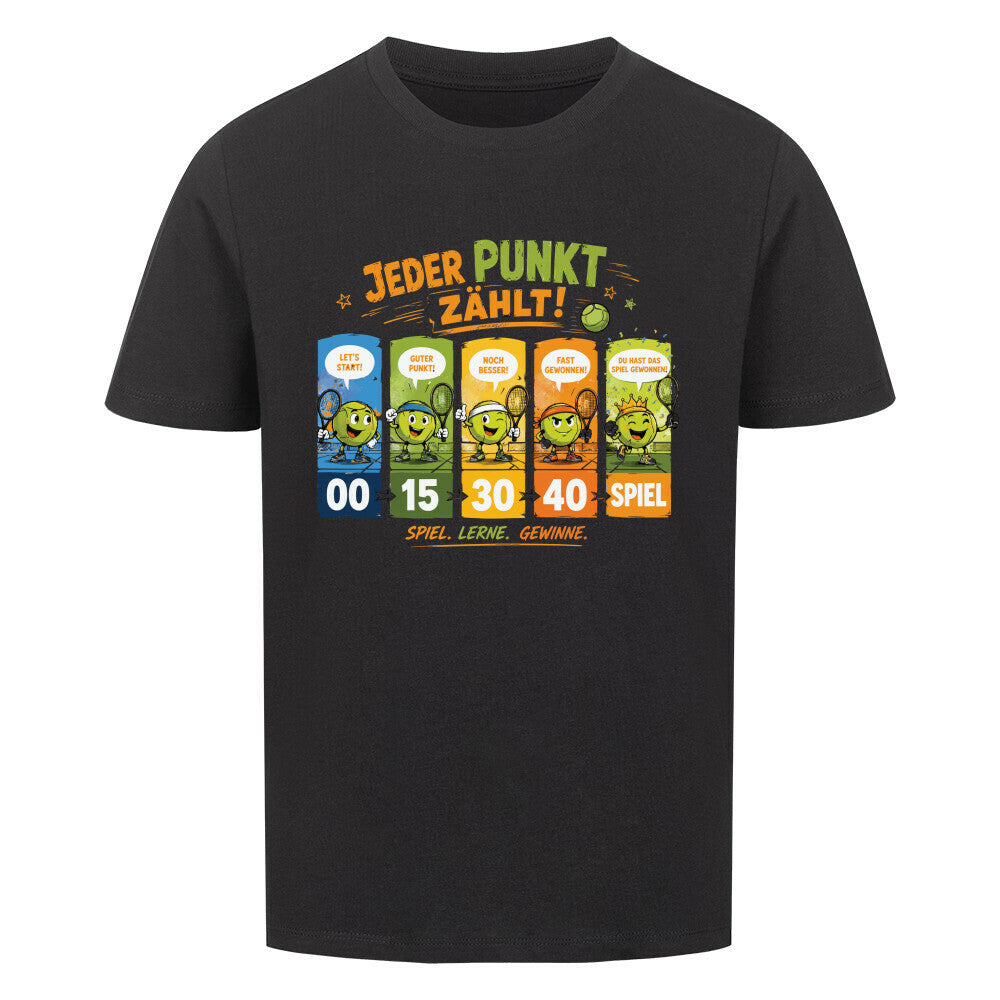 Jeder Punkt zählt auf Kinder-Shirt, Farbe schwarz