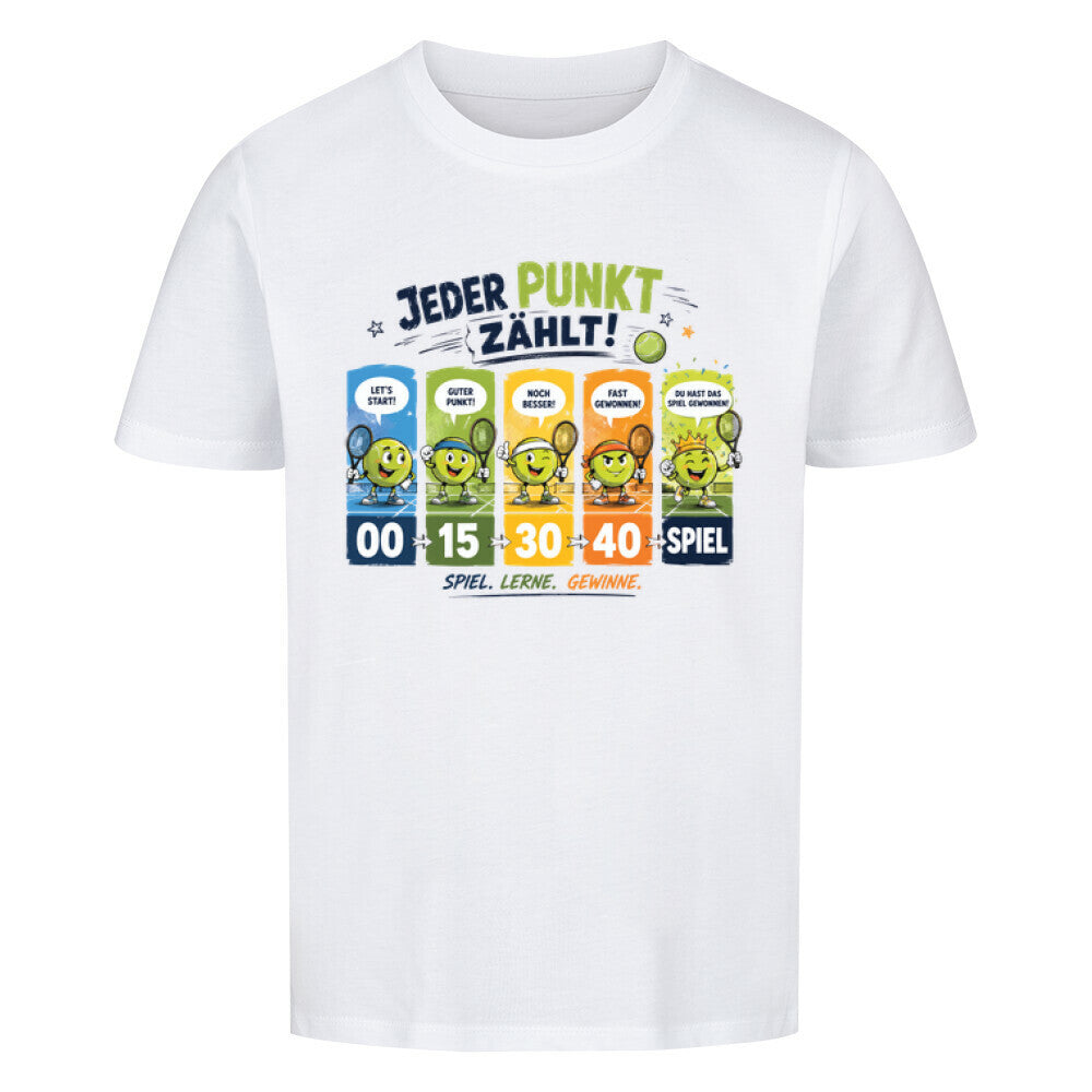 Jeder Punkt zählt auf Kinder-Shirt, Farbe weiß