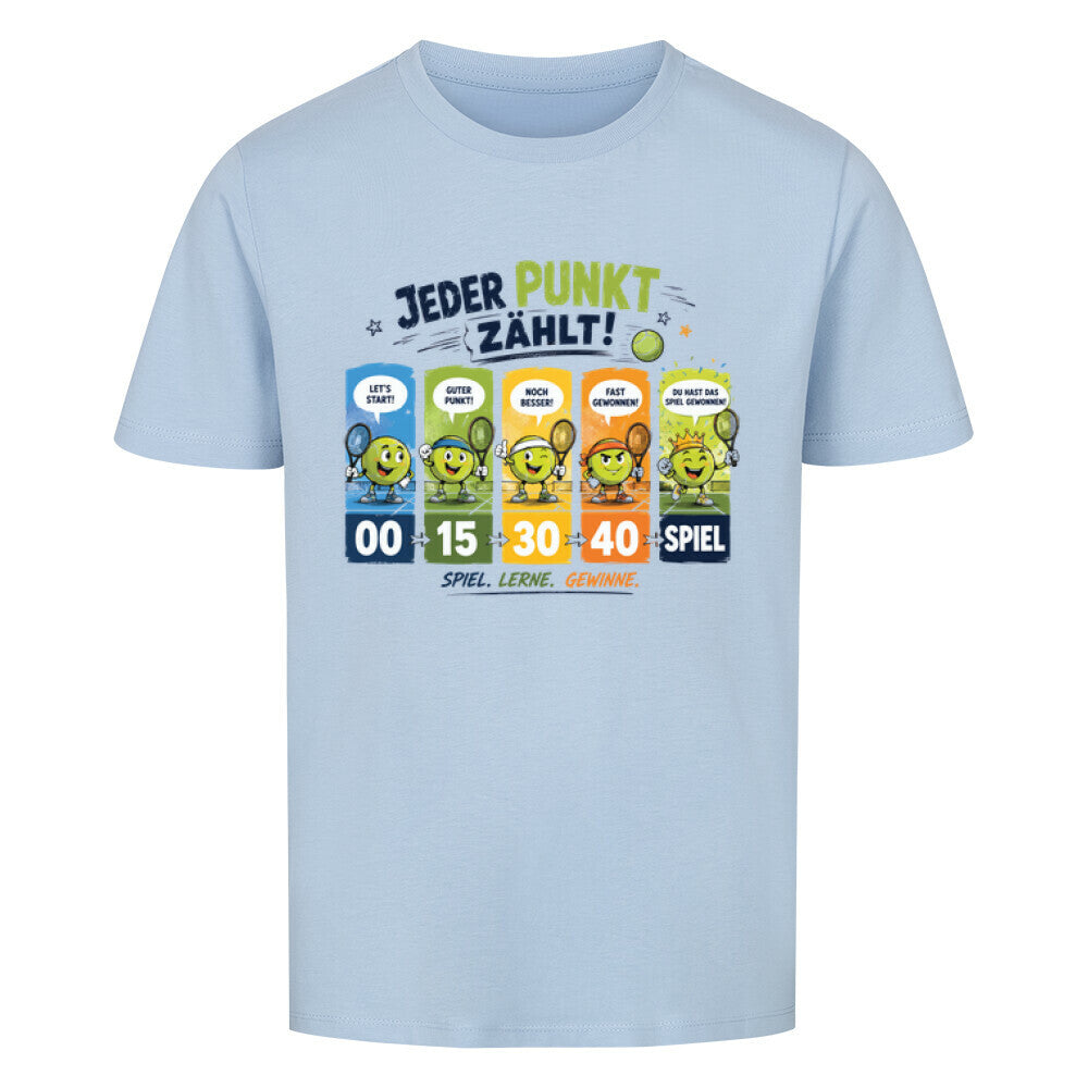 Jeder Punkt zählt auf Kinder-Shirt, Farbe himmelblau