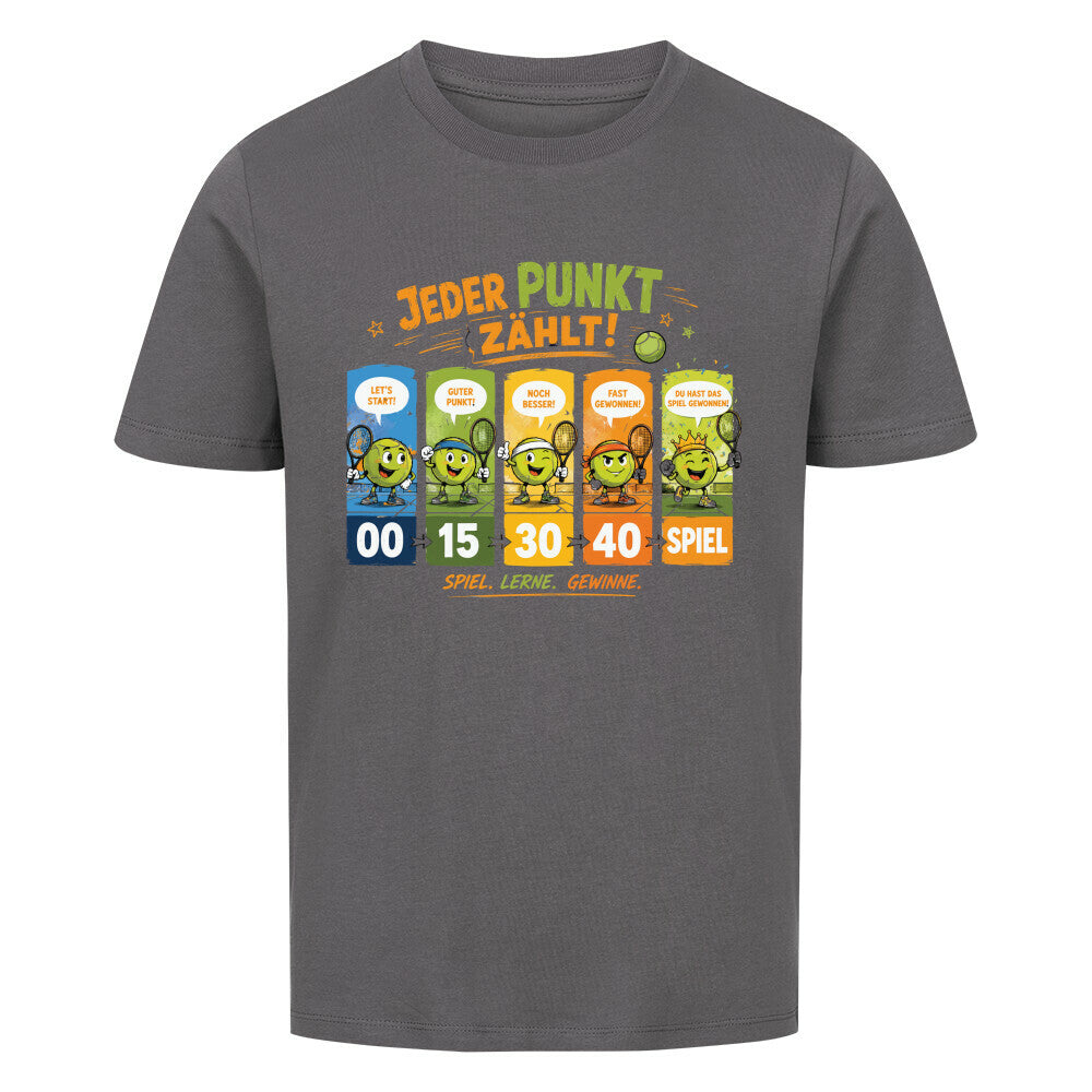 Jeder Punkt zählt auf Kinder-Shirt, Farbe anthrazit