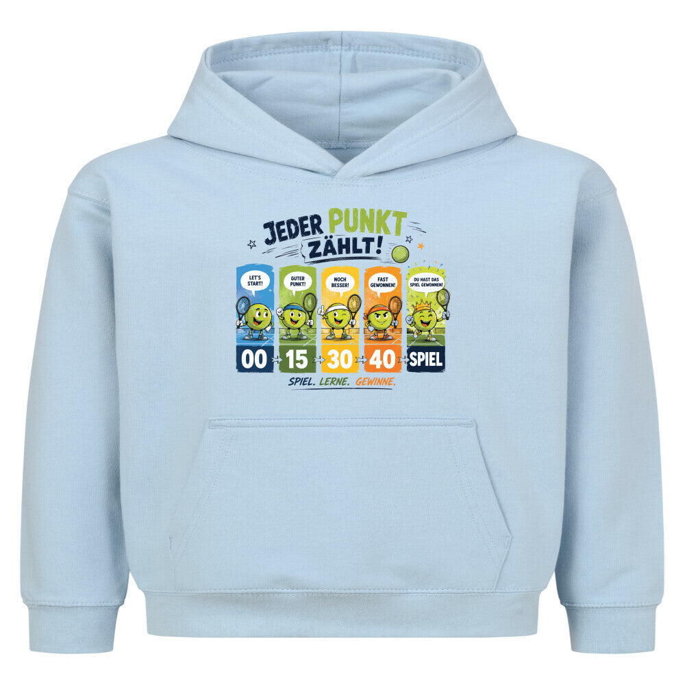 Jeder Punkt zählt auf Kinder-Hoodie, Farbe babyblau