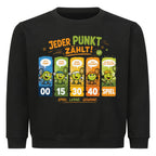 Jeder Punkt zählt auf Kinder-Sweatshirt, Farbe schwarz