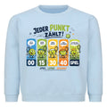 Jeder Punkt zählt auf Kinder-Sweatshirt, Farbe babyblau