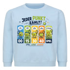 Jeder Punkt zählt auf Kinder-Sweatshirt, Farbe babyblau