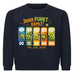Jeder Punkt zählt auf Kinder-Sweatshirt, Farbe marineblau