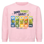 Jeder Punkt zählt auf Kinder-Sweatshirt, Farbe rosa