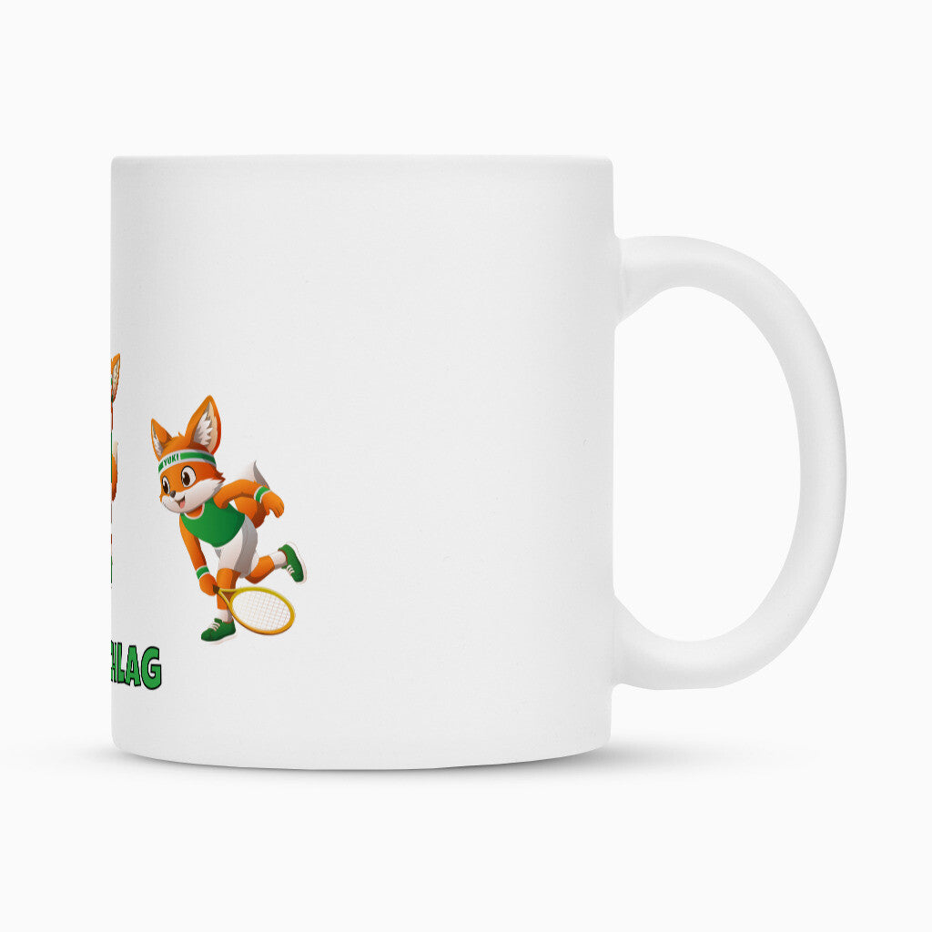 Yuki Aufschlag auf Tasse, Farbe weiß