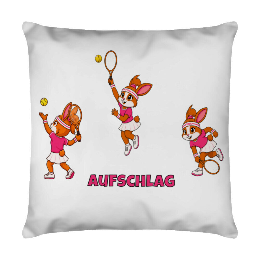 Yuna Aufschlag auf Kissen, Farbe weiß