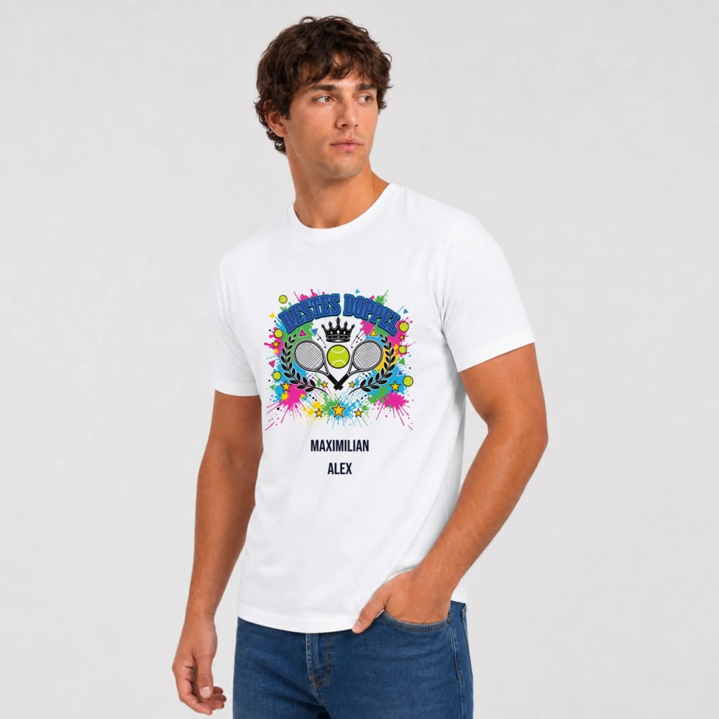 Bestes Doppel auf Herren Sport-Shirt