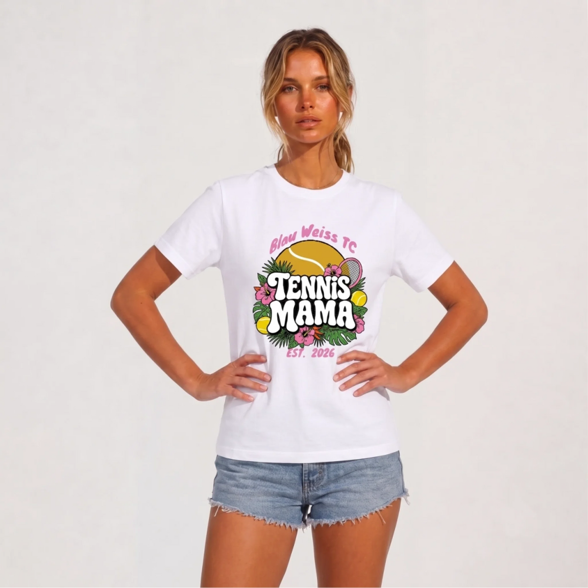 Tennis Mama auf T-Shirt