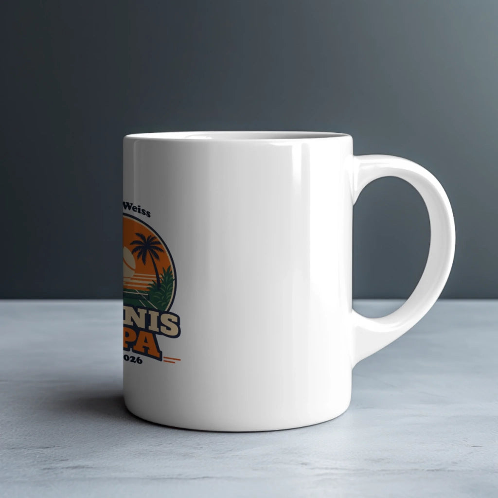 Tennis Papa auf Tasse