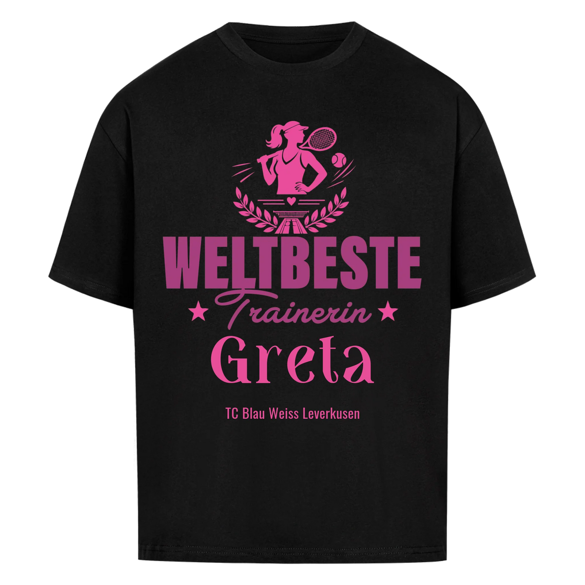 Weltbeste Trainerin Classic auf Oversized Shirt, Farbe schwarz