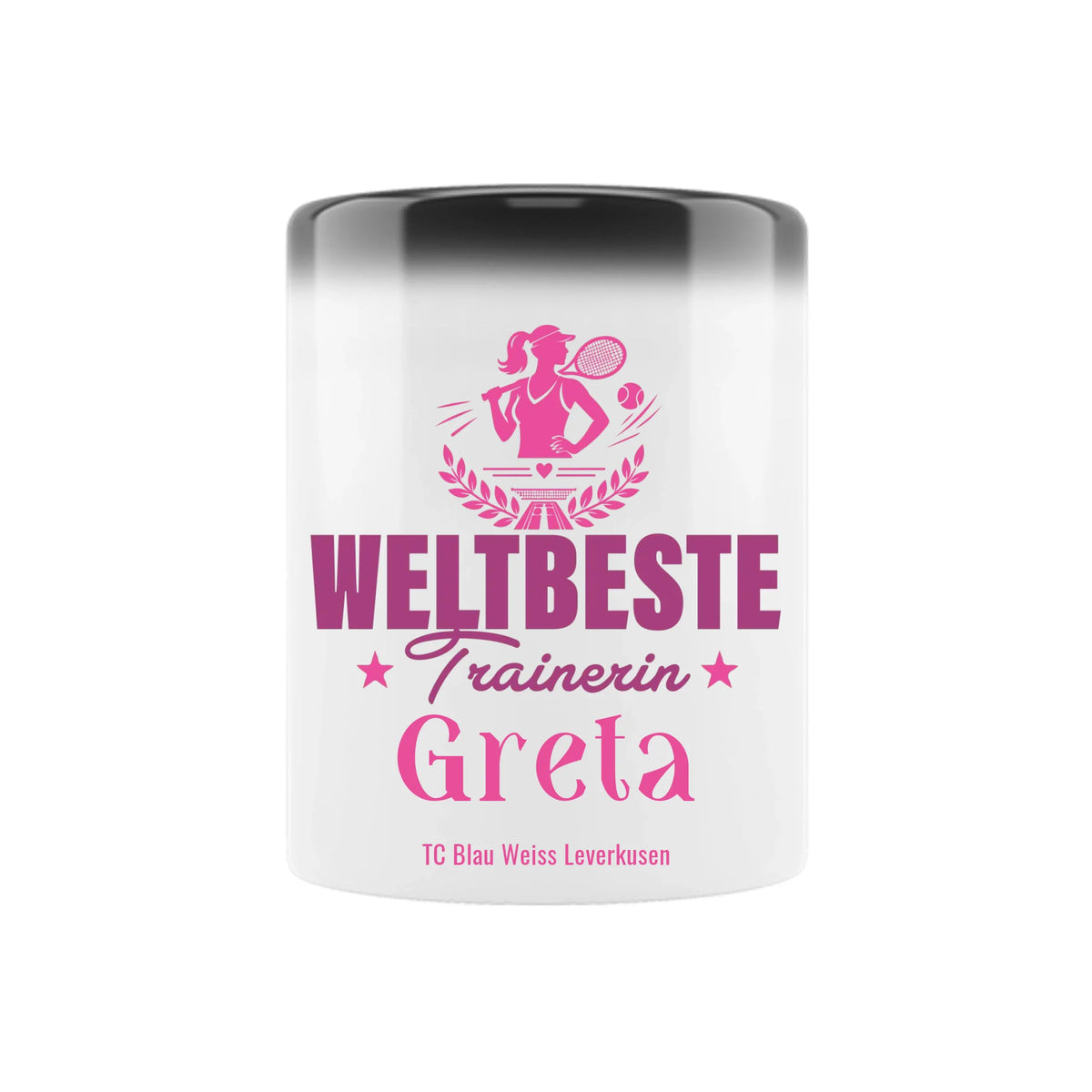 Weltbeste Trainerin Classic auf Zaubertasse, Farbe schwarz