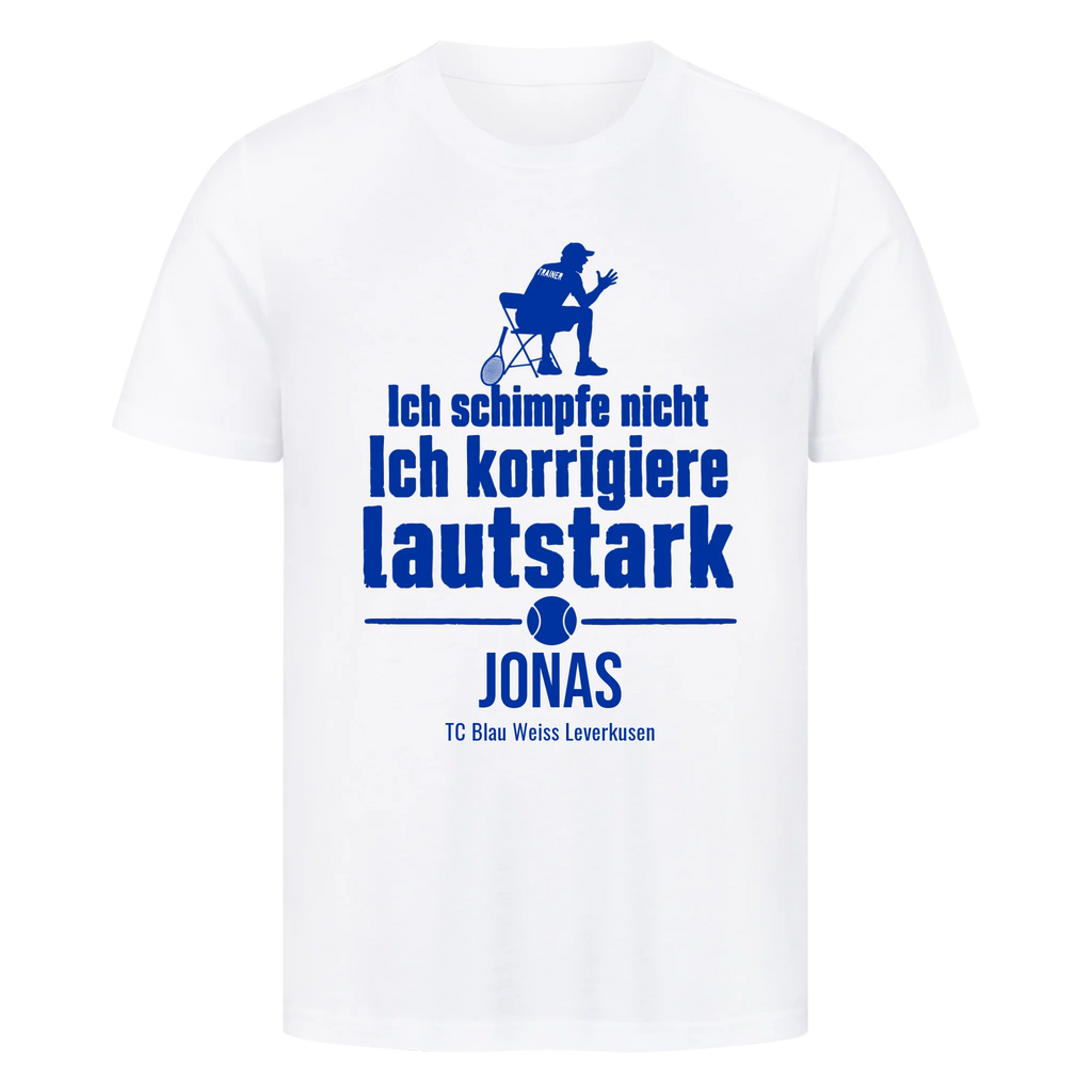 Ich schimpfe nicht auf T-Shirt, Farbe weiß
