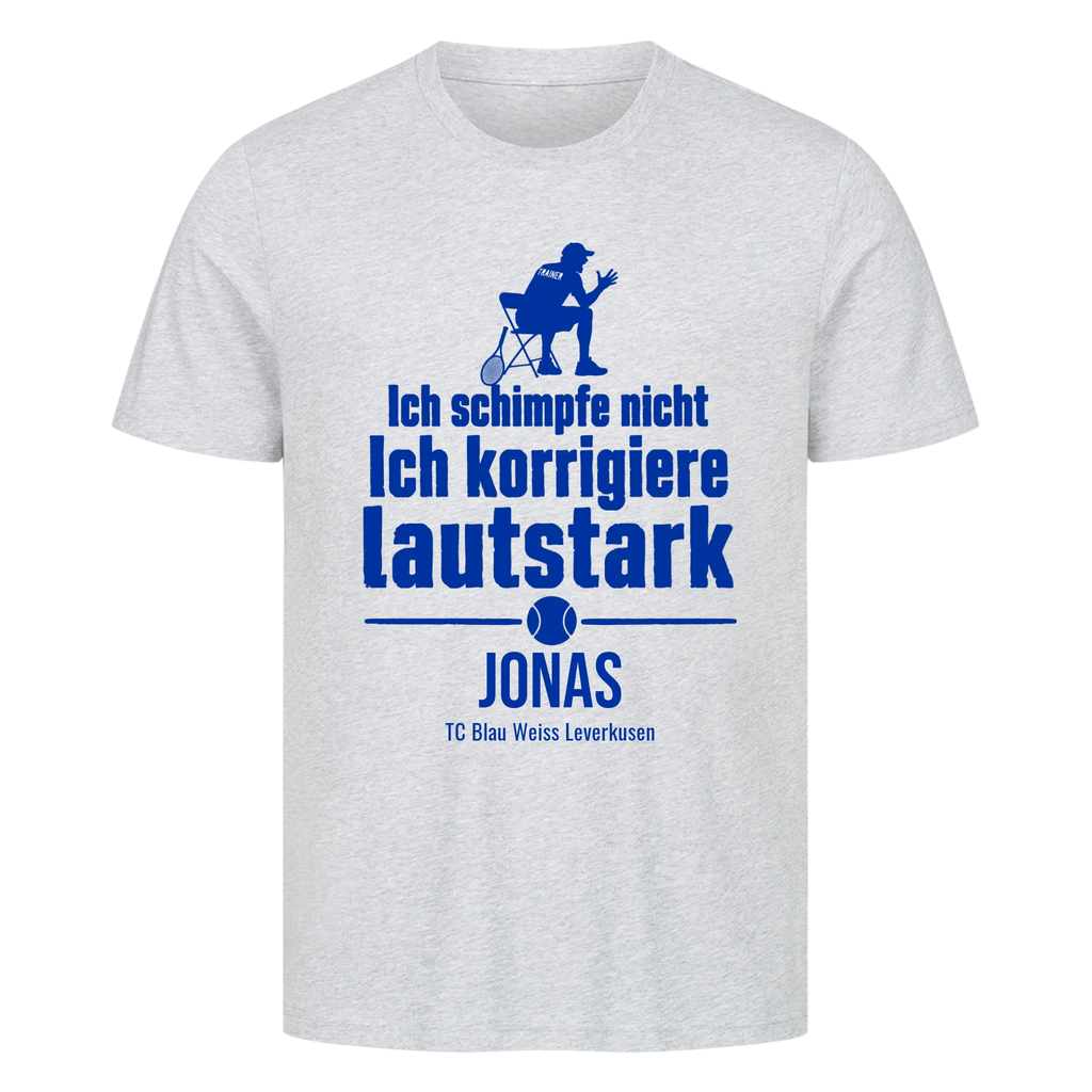 Ich schimpfe nicht auf T-Shirt, Farbe grau meliert