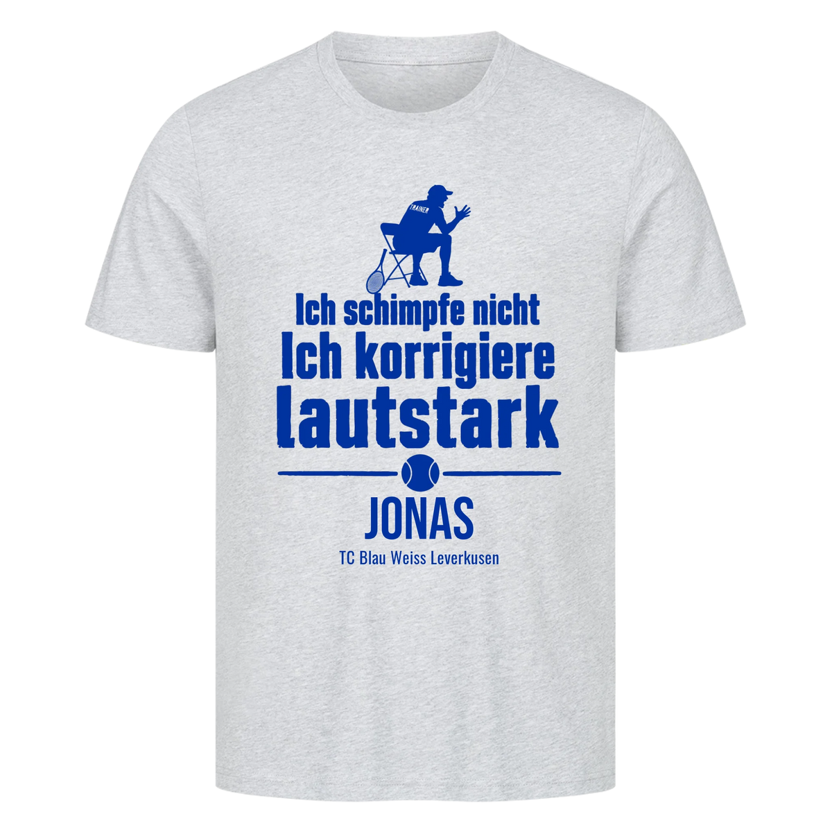 Ich schimpfe nicht auf T-Shirt, Farbe grau meliert