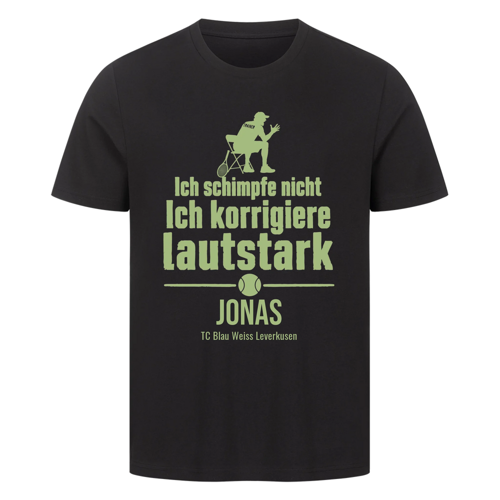 Ich schimpfe nicht auf T-Shirt, Farbe schwarz